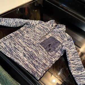 Eddie Bauer Navy and White Knit  Baby Sweater